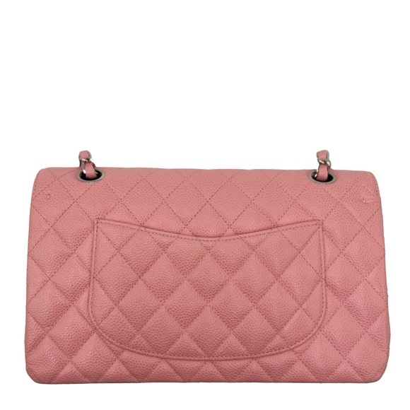 ✨$7800✨ Chanel Pink Caviar Double Flap Shoulder Bag - Picture 9 of 11